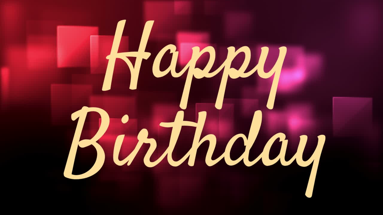 feliz cumpleaños escrito en amarillo