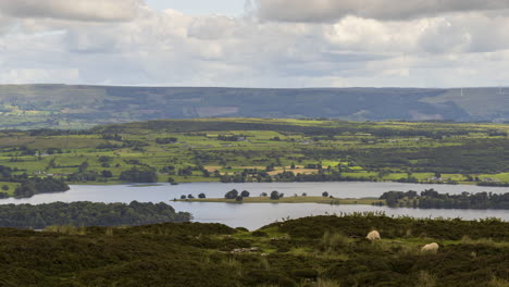 time lapse of rural agricultural nature landscape during the day in ireland