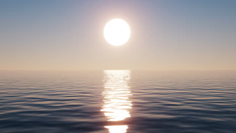 sunlight and water surface, 3d rendering.