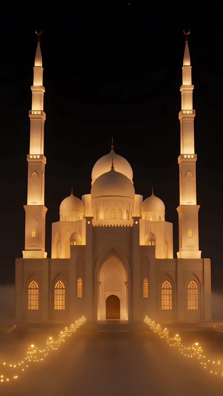 Eid al-Adha Moschea Sfondo islamico 4K