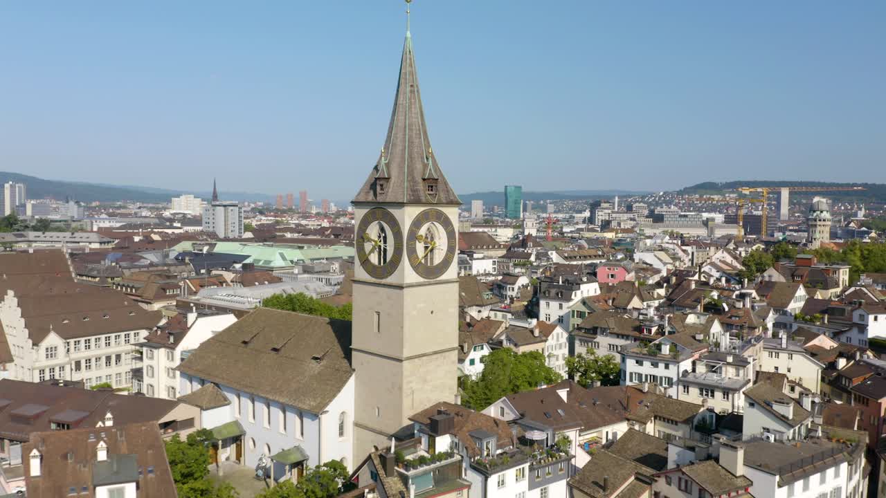 무인 항공기가 st를 지나서 날아갑니다.