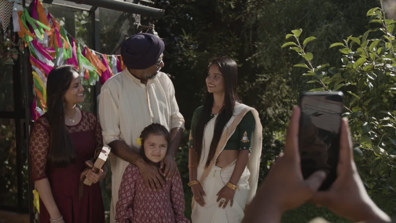 Festive Multi-Generational Family Gathering