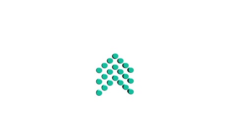 botón de animación de deslizamiento 3d. iconos de aplicaciones y redes sociales, deslizamiento hacia arriba para publicidad. flechas de desplazamiento de redes sociales. animación de video 4k con canal alfa