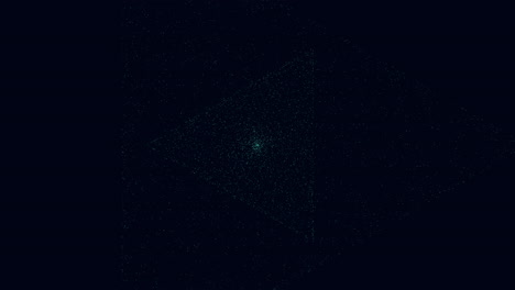 enigmatic white dot suspended on a black canvas