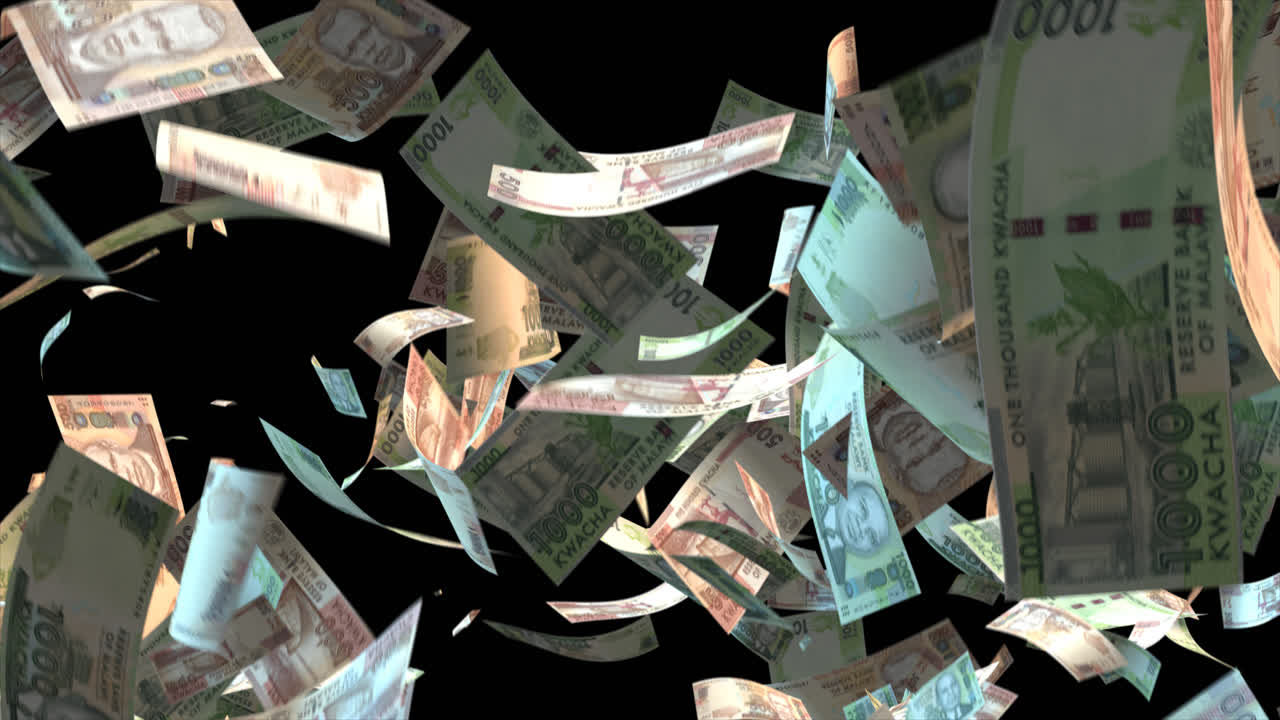 떨어지는 차 지폐