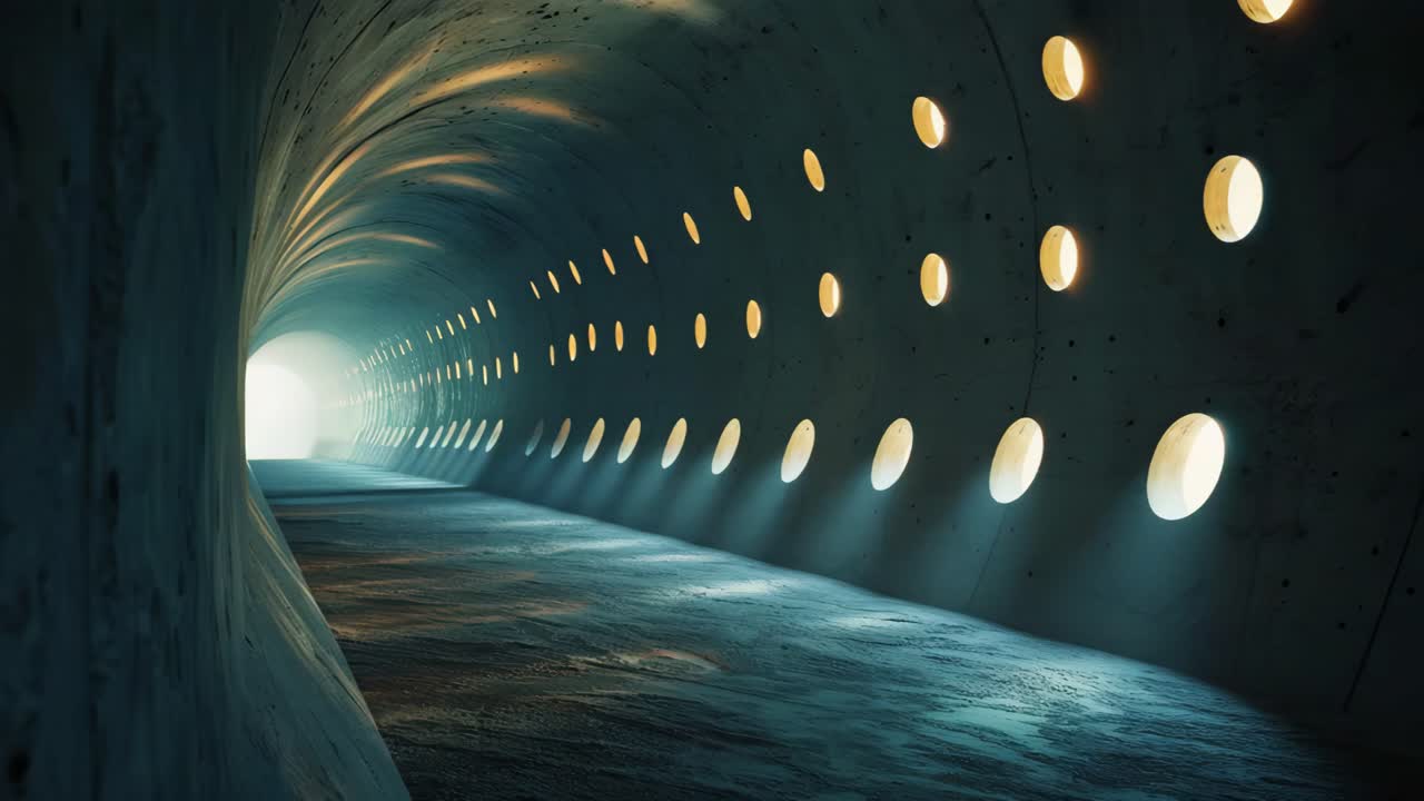 미래의 콘크리트 터널