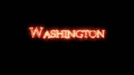 washington written with fire. loop