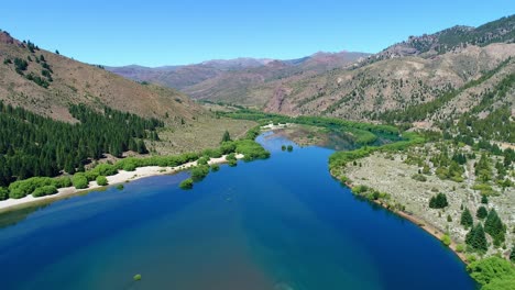 aerial view of a lake in northern patagonia-2