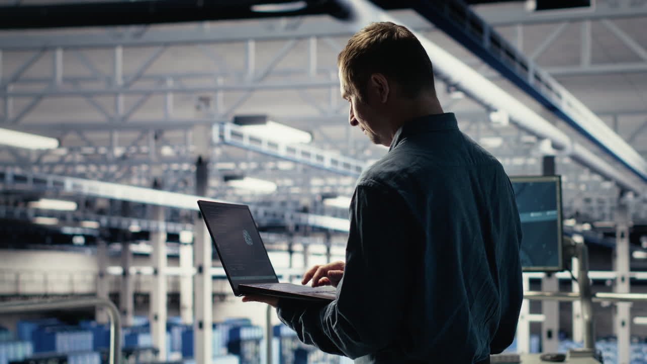 Data Center Engineer Adjusts System Settings To Improve Ai Rigs Processing Speed