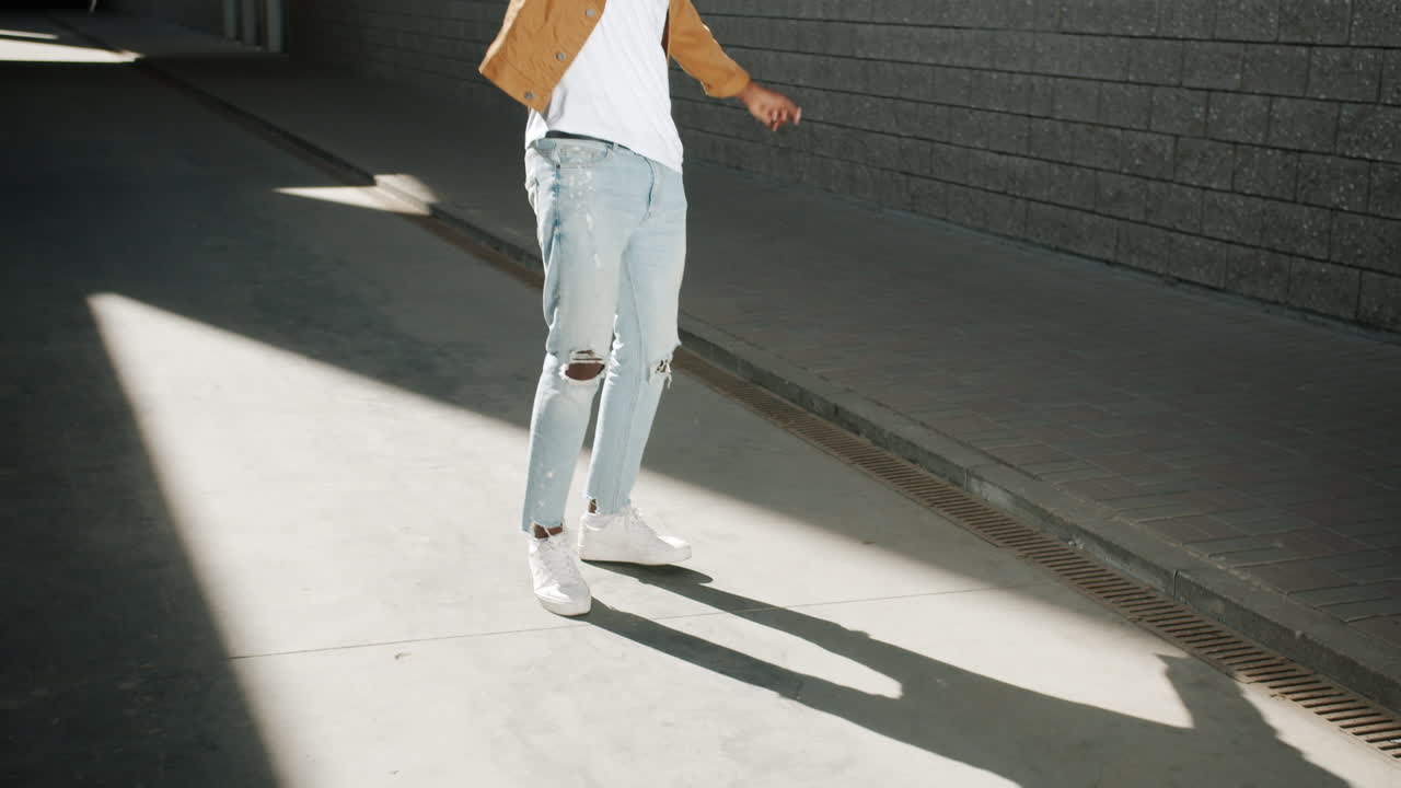 Man in Casual Street Style