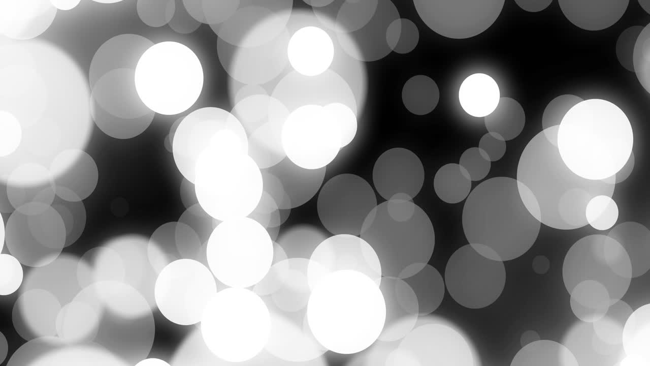 Animation of white spots on black background