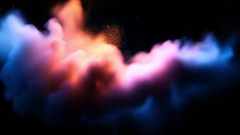 explosión abstractamente colorida