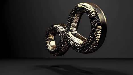 golden snake infinity symbol