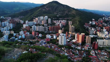 residential in the city of cali, colombia in south america_drone shot