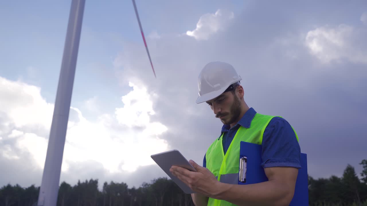 generación de electricidad por el viento.