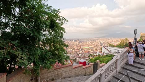 tourists enjoying a panoramic city view