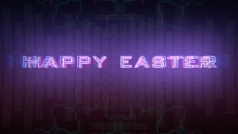 Happy-Easter-with-cyberpunk-HUD-elements-on-computer-screen