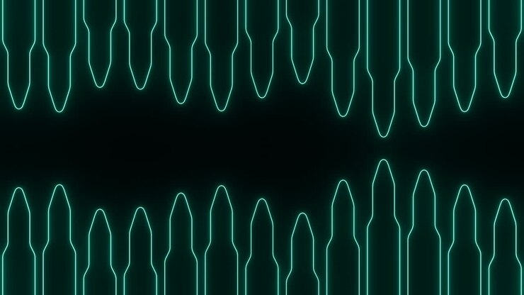 Neongrønt geometrisk mønster