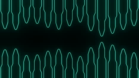 neon green geometric pattern