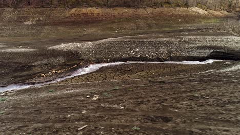 dry riverbed and cracked earth - impact of drought