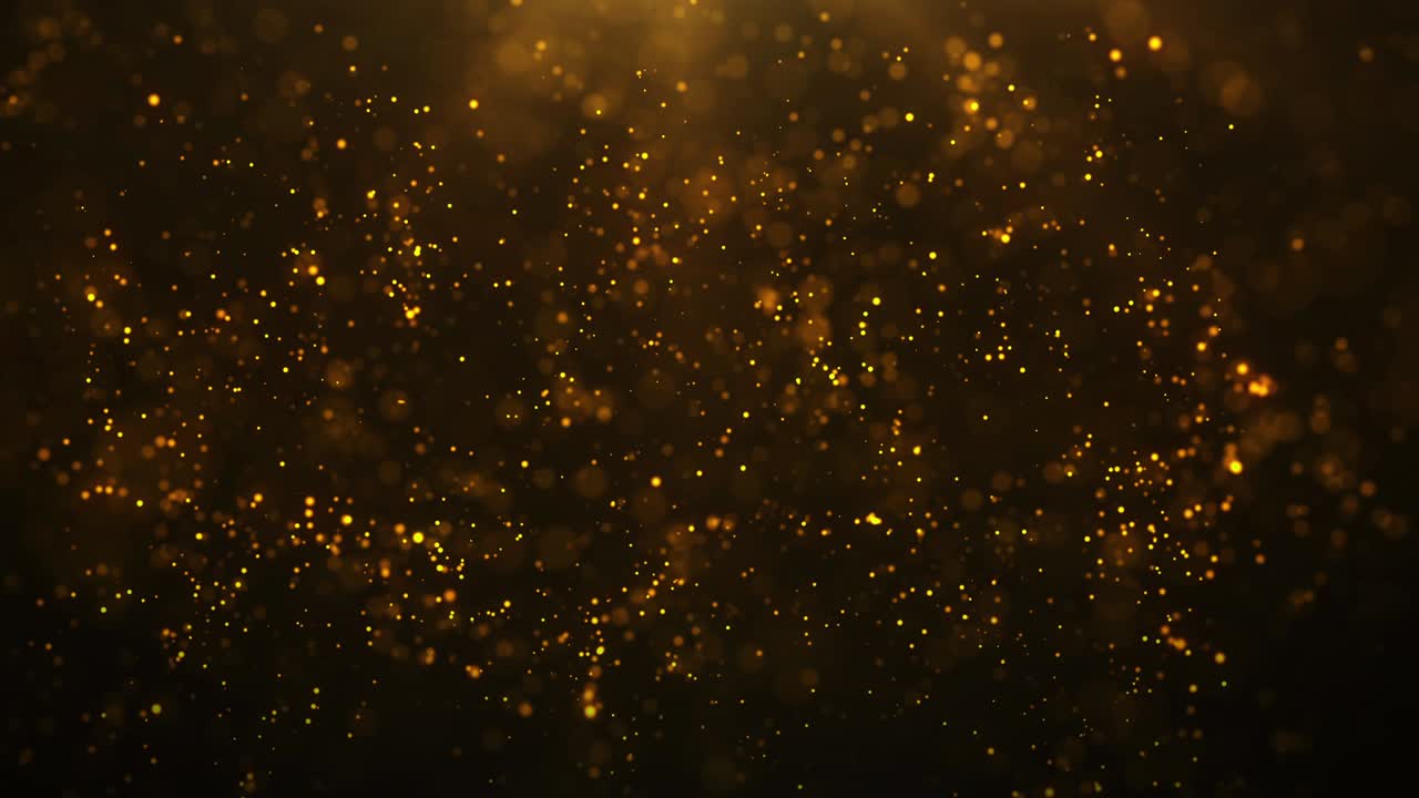 Gold particles abstract background. | Premium Stock Video Footage
