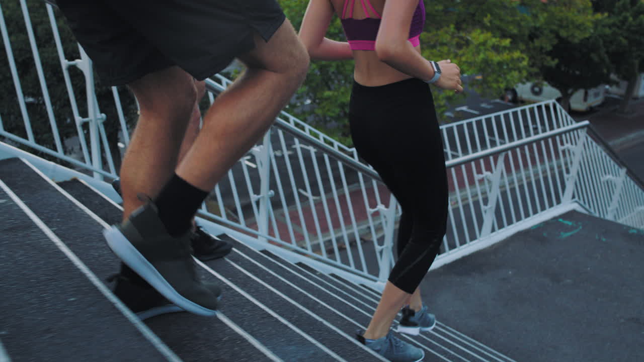 Fit athletes running and jogging for fitness