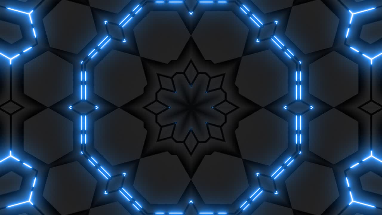 patrón geométrico de neón abstracto