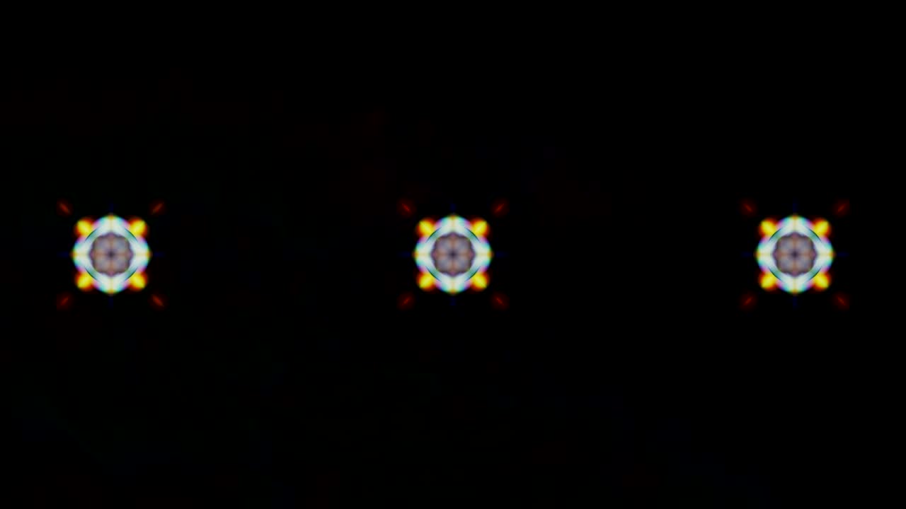 kaleidoscopio en movimiento. gráficos en movimiento de 4k