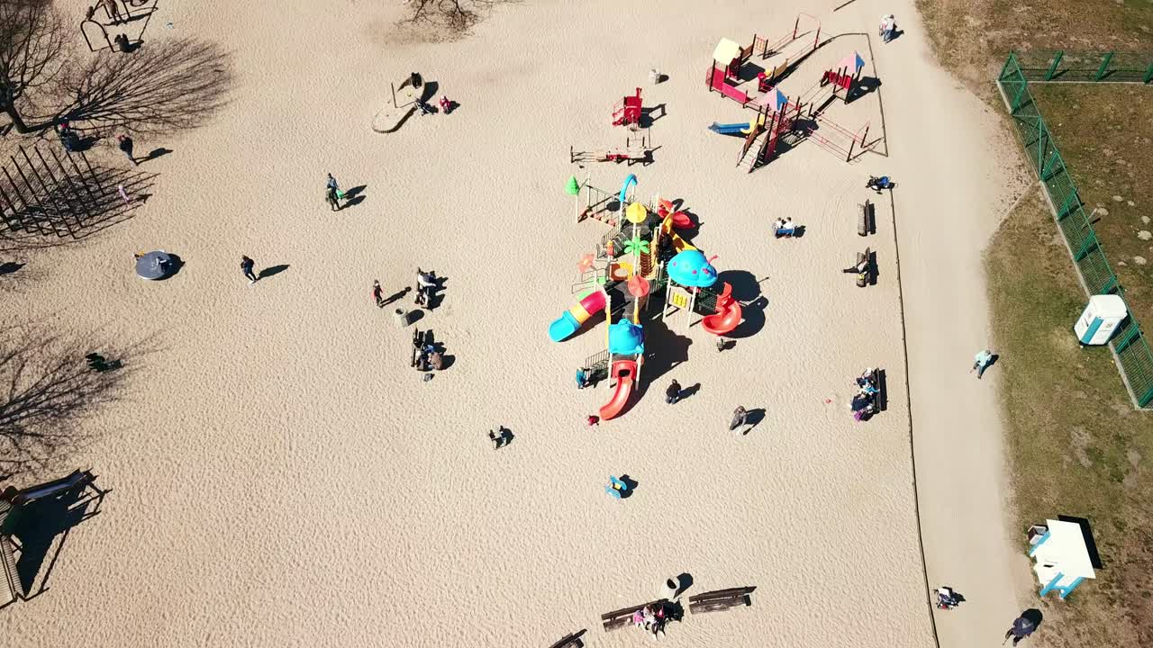 놀이터 공중 촬영