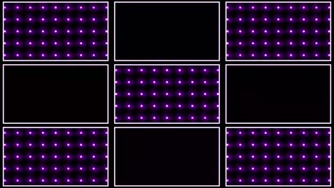 patrón de visualización con led púrpura