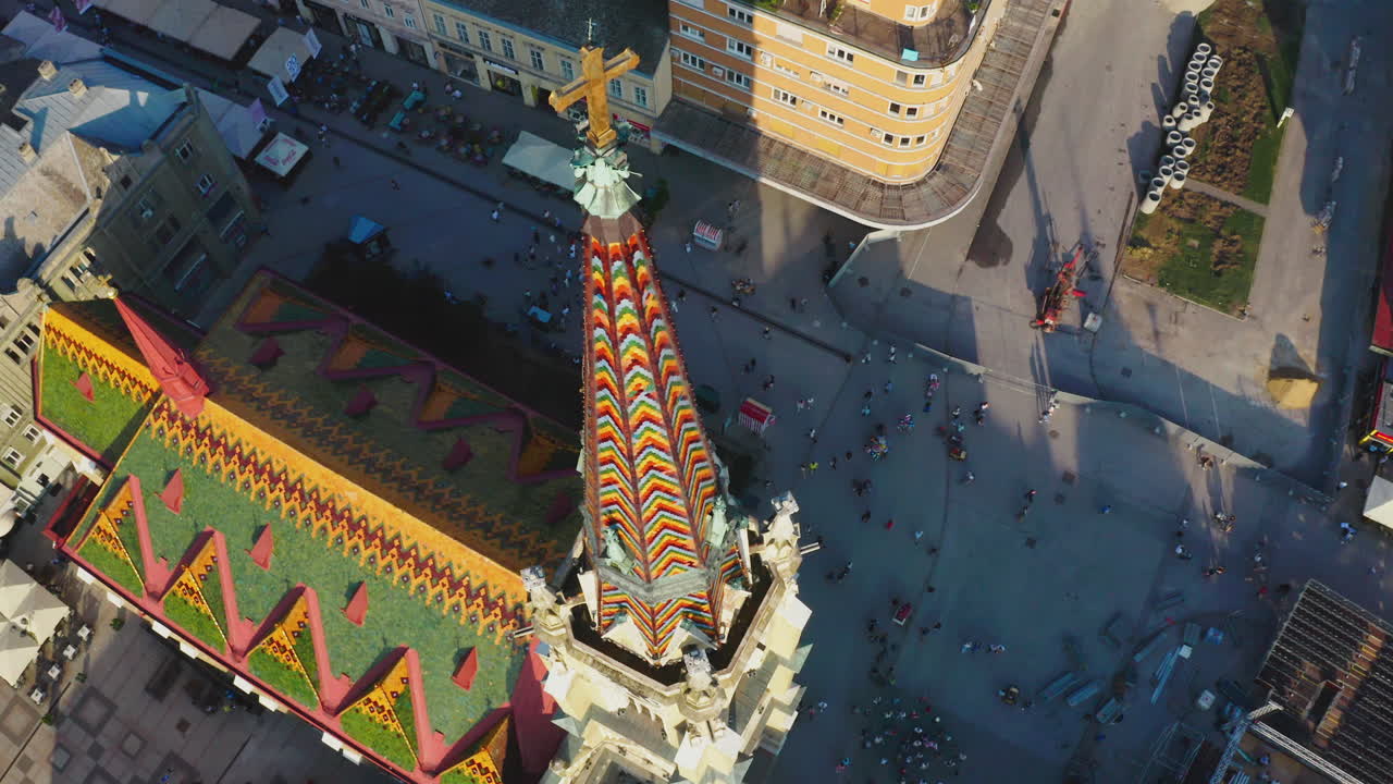 부다페스트 에 있는 성 스테판 대성당 의 공중 사진