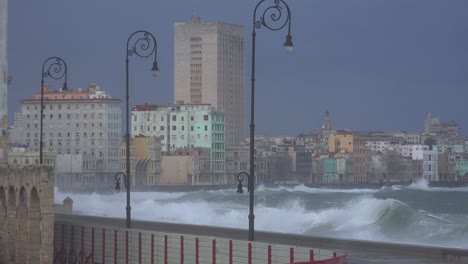 the waterfront promenade of the malecon in havana cuba takes a beating during a huge winter storm 3