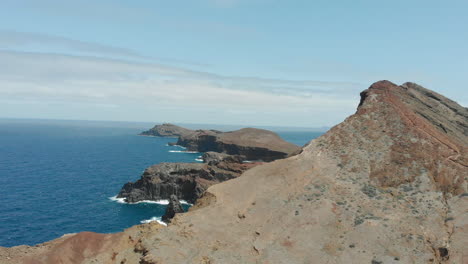 The-desert-stony-Cape-of-San-Lorenzo-on-the-eastern-tip-of-the-Portuguese-island-of-Madeira-in-the-Atlantic-Ocean