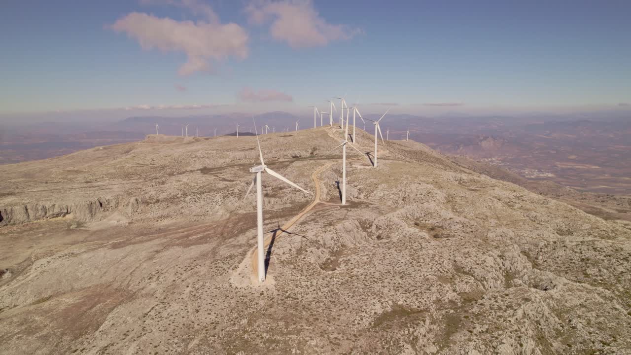 granja de turbinas eólicas