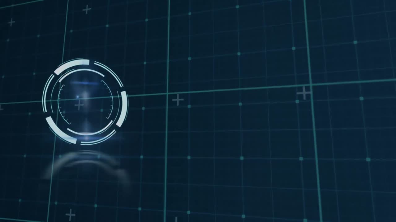 Animation of scope scanning over grid