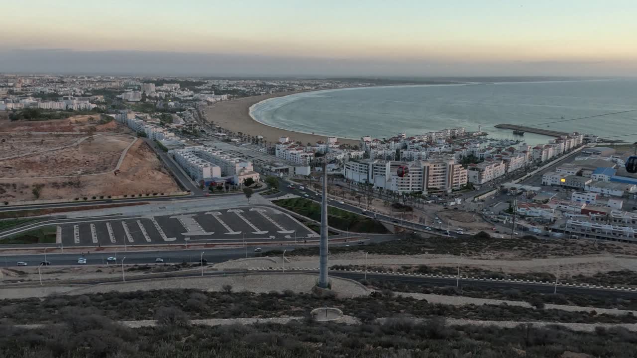 Agadir's Stunning Views: Riding the Oufella Peak Cable Car and Soak in Beach Panoramas