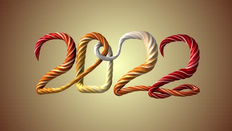 4k. happy new year 2022 inscription with thread, braided rope, rope. caramel. happy new year, anniversary, new year, event, christmas festival diwalitext