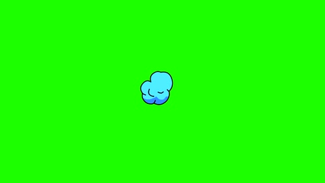 dibujado a mano marco por marco animación de la explosión de dibujos animados. burs cómicos de estilo retro