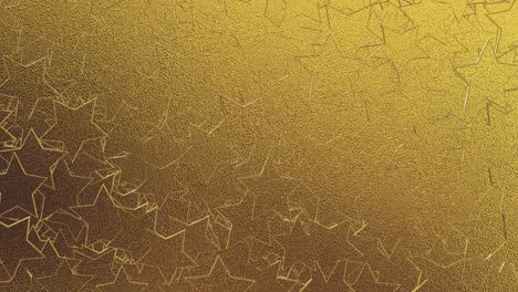 golden snowflakes on a gold background, 3d render. seamless loop
