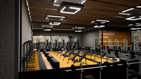 modern gym interior