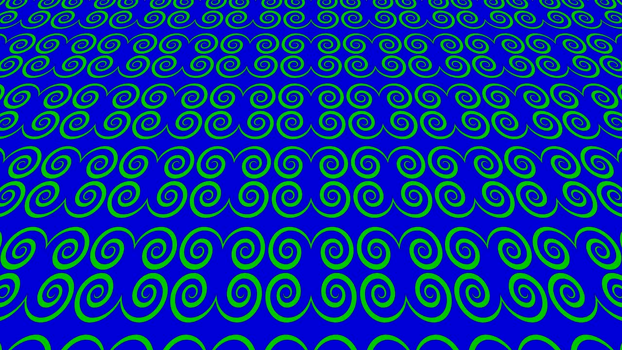 Graphic video pattern with geometric figures that tilts up and moves.