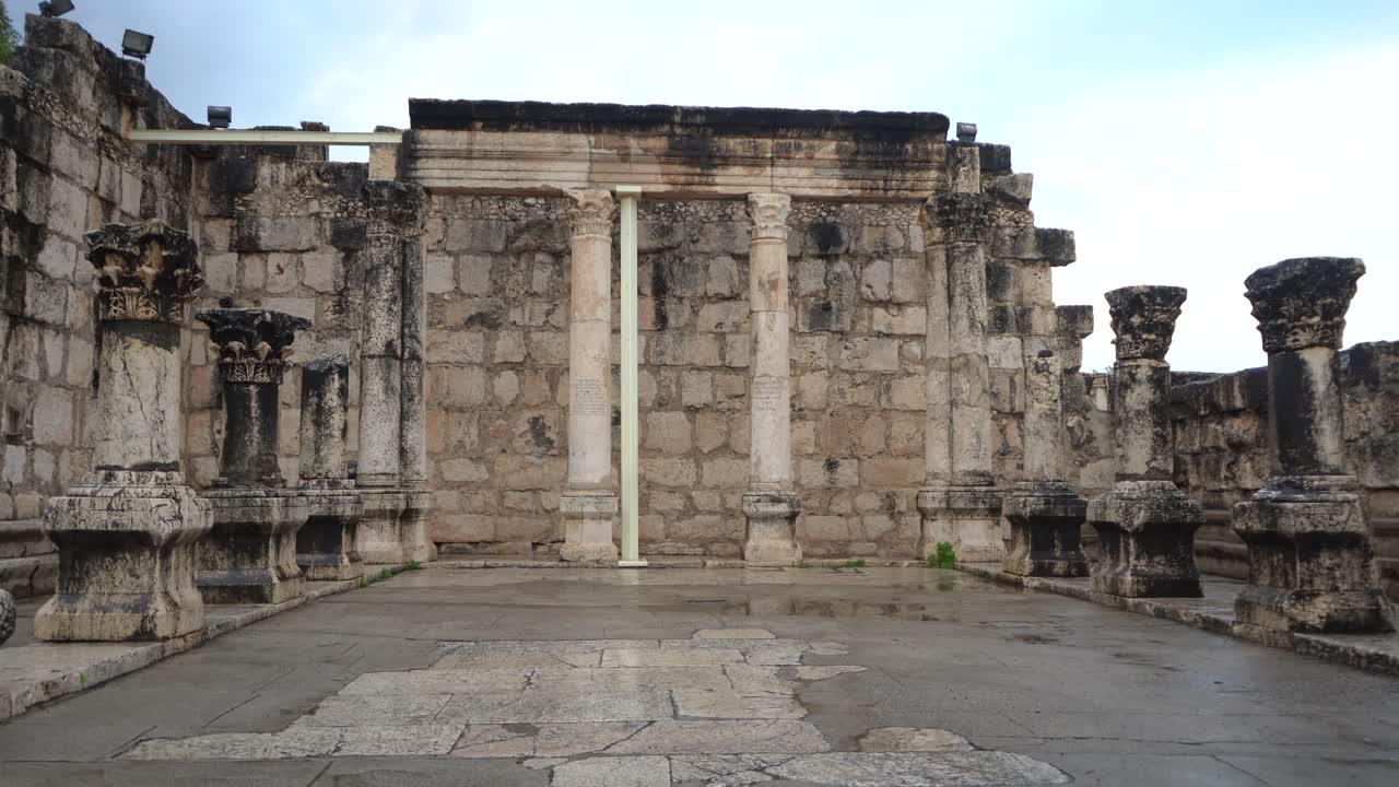antigua sinagoga del primer siglo capernaum israel medio oriente tierra santa