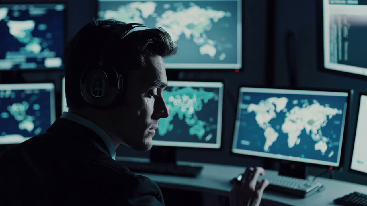 Security Operator in Control Room