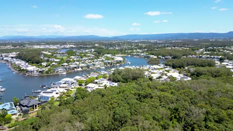 coomera waters from above in summer