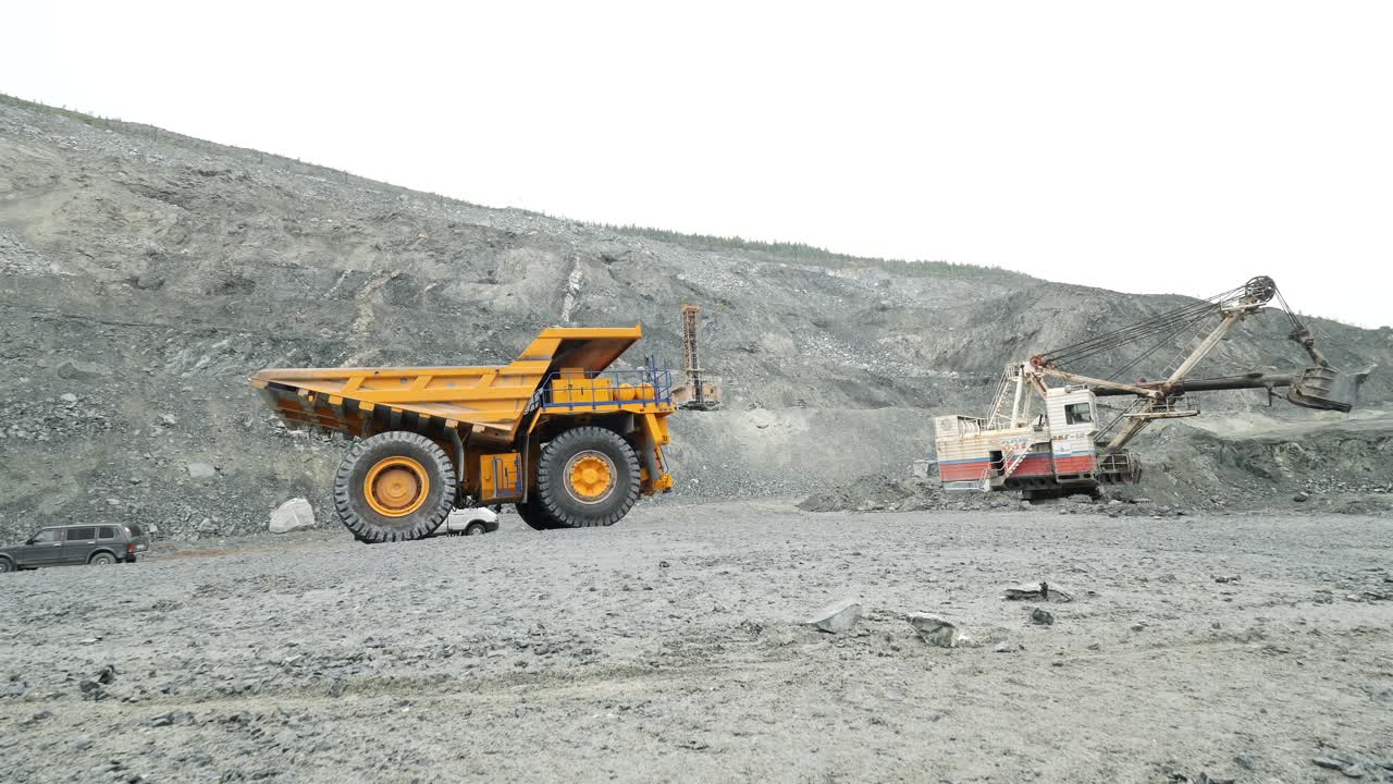 Mining Operation in an Open Pit