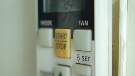 using an air conditioner remote