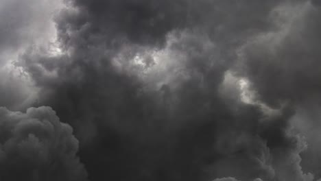 lightning bolt strikes in dark sky