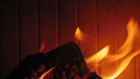 Burning-Flame-At-Fireplace-on-wooden-logs