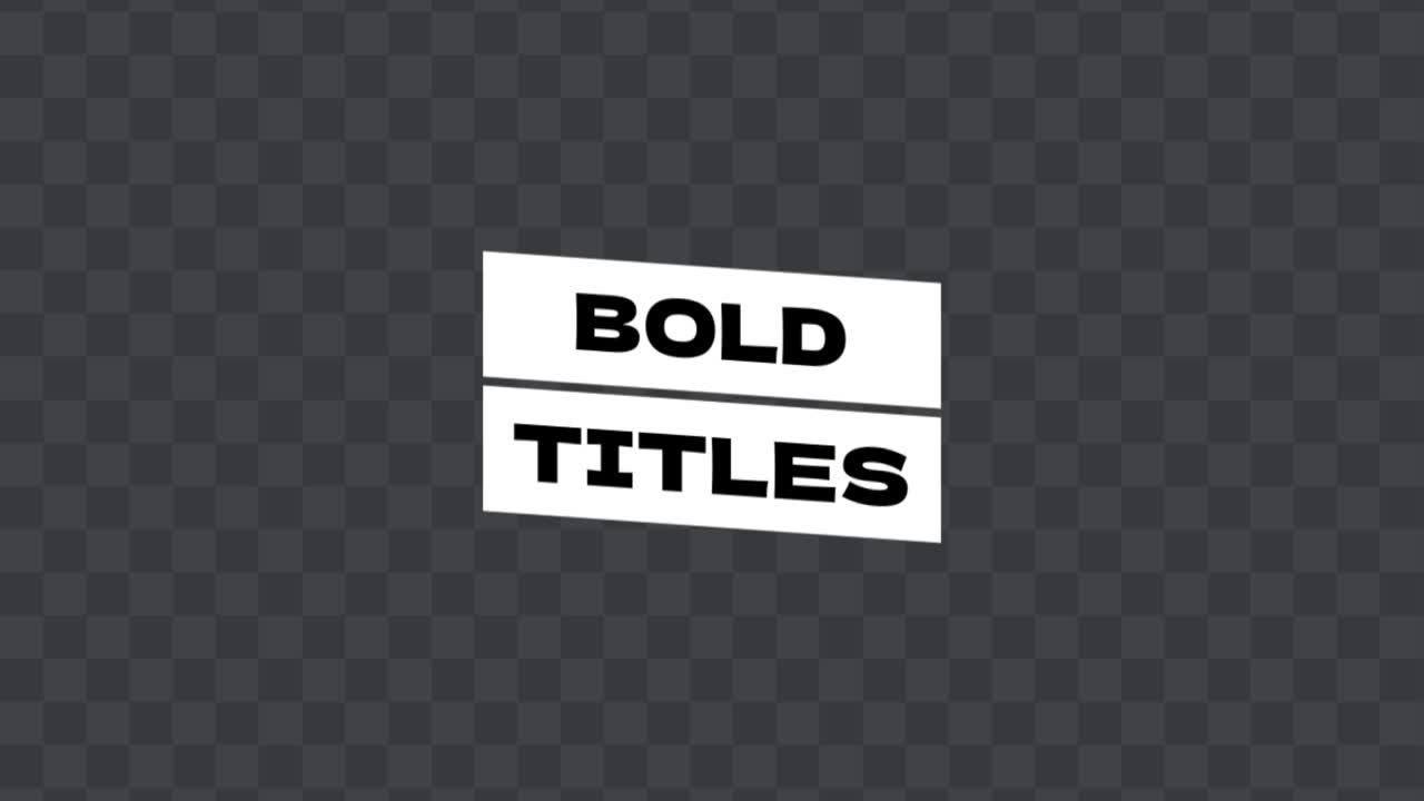 Trendy Modern Titles 04 Adobe After Effects 2023 Resolution 3840×2160 RGB version included