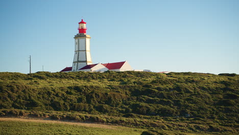 lighthouse on a hilltop